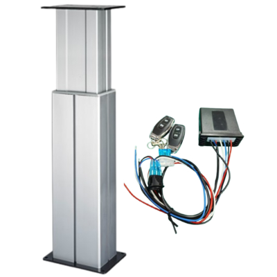 24V 2-Stage Electric Lifting Column with Remote Control 4500N Load