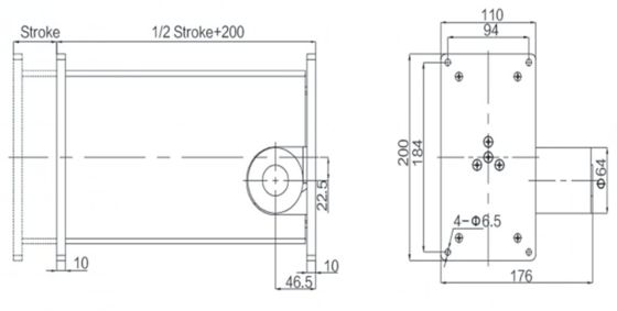 Four Hall Effect Telescopic Motorized Columns DC24V with Wired and Wireless Remote Operation
